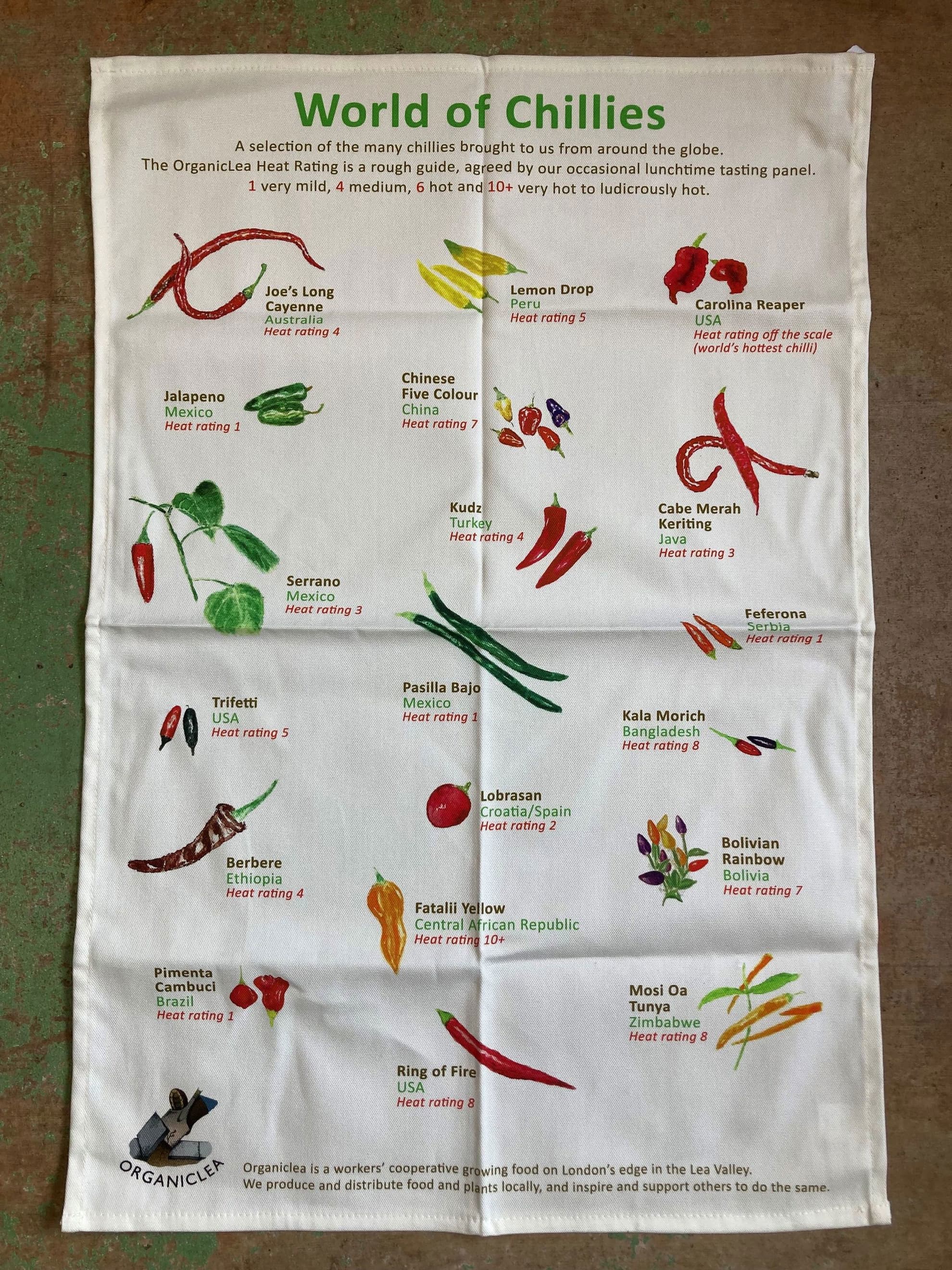 Tea Towel (World of Chillies)