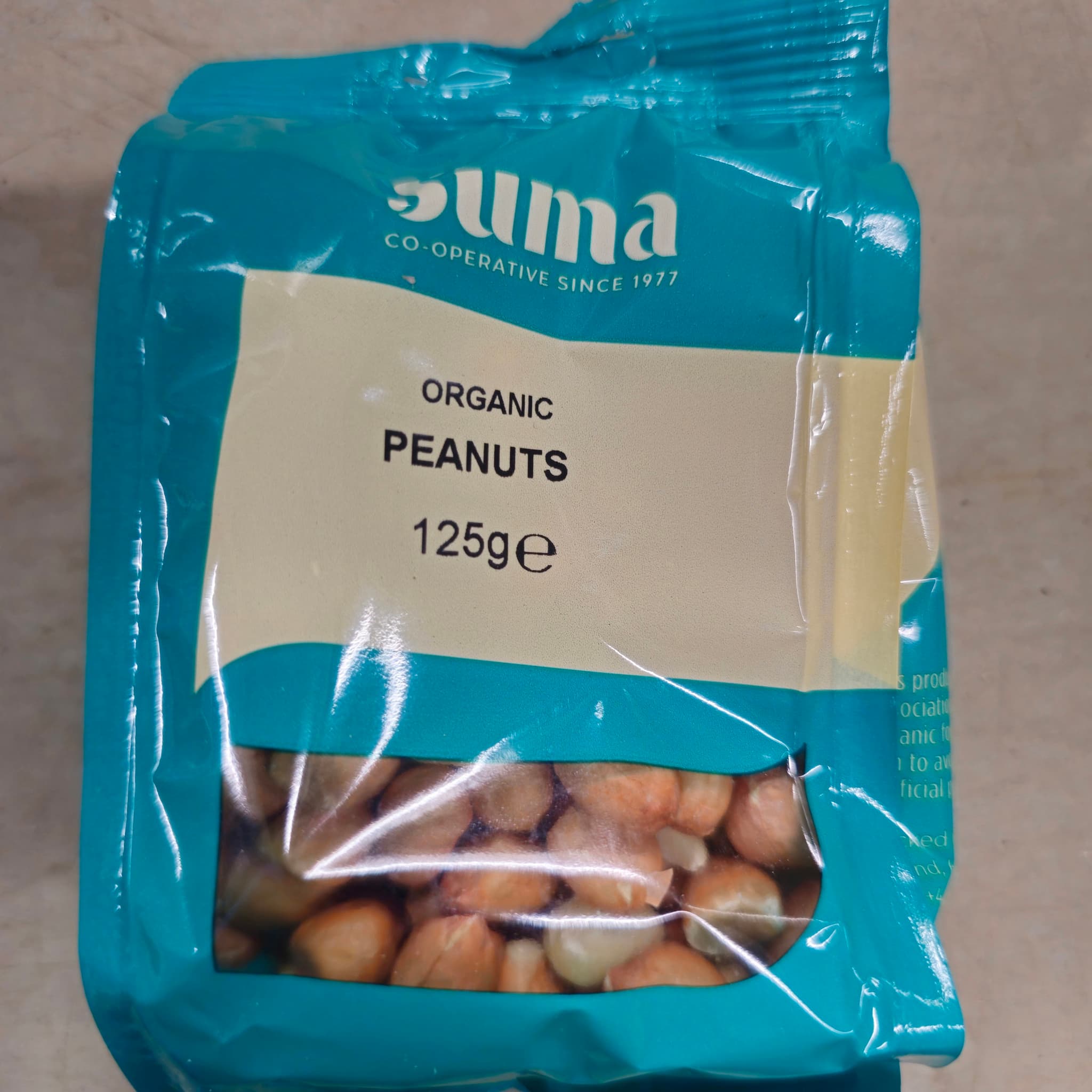Organic Peanuts 125g